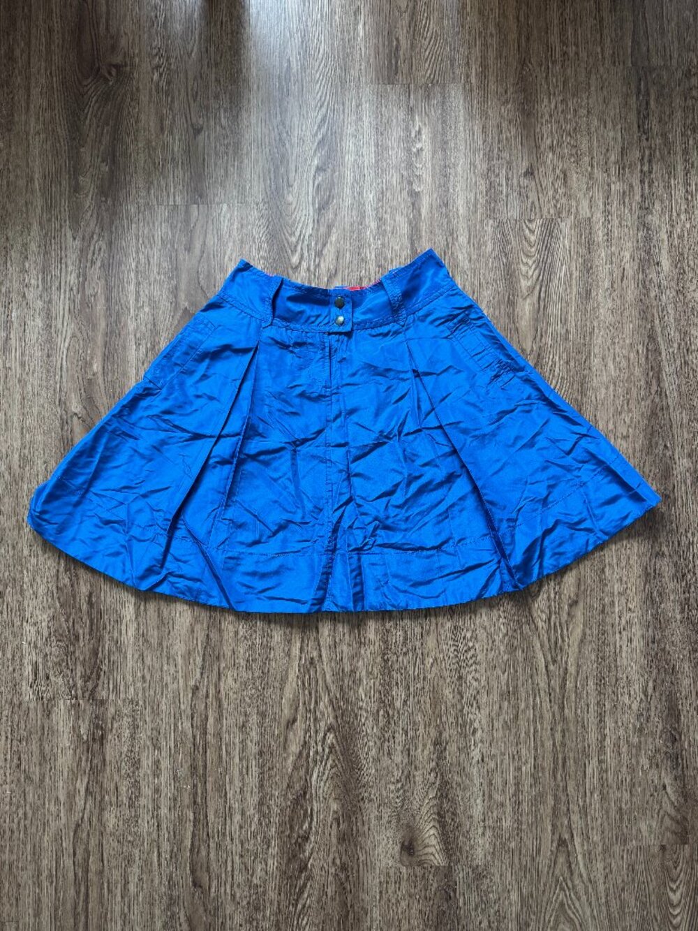 J.Crew Blue Silk Skirt